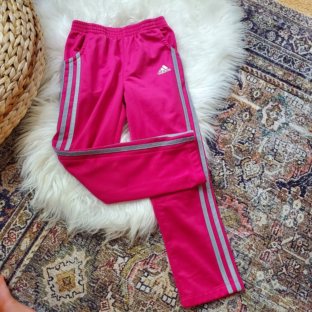 Girls adidas pink athletic pants